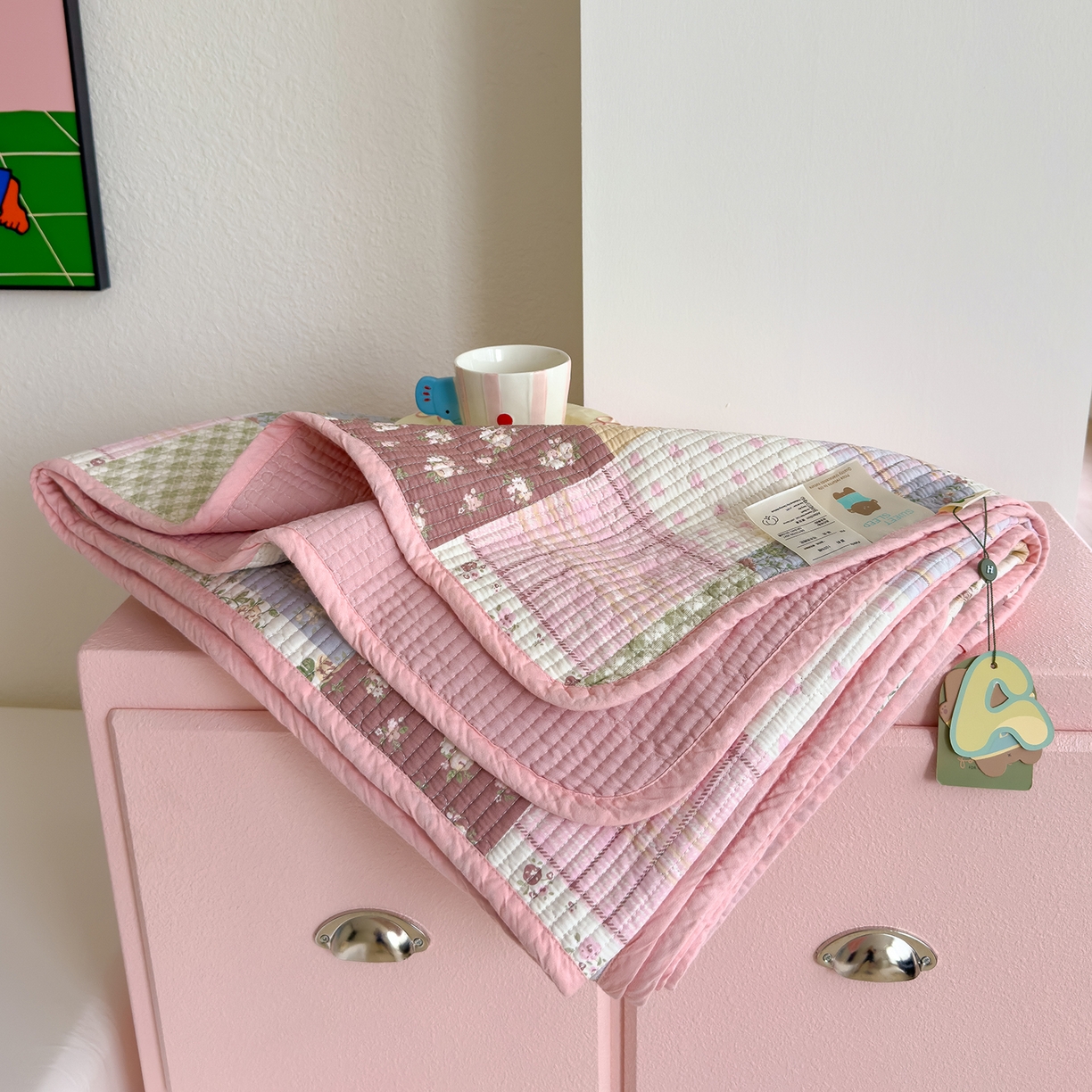 91家纺网 家纺一手货源 找家纺 （总）赫梵茜 2025新款高温砂洗全棉床盖单品床盖床盖单件床盖三件套【填充含可水洗棉花】