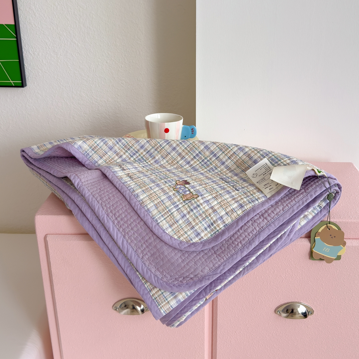 91家纺网 家纺一手货源 找家纺 （总）赫梵茜 2025新款高温砂洗全棉床盖单品床盖床盖单件床盖三件套【填充含可水洗棉花】