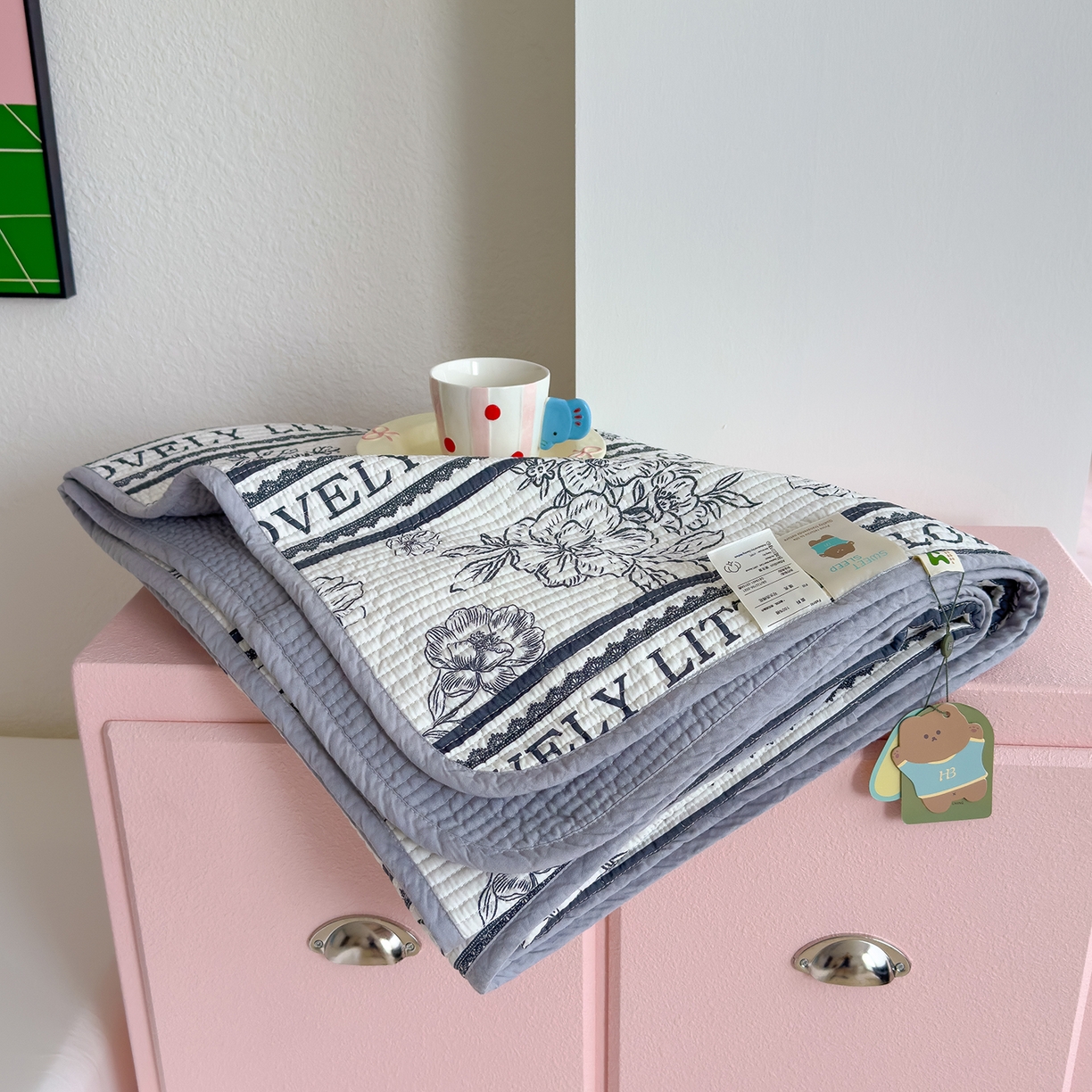 91家纺网 家纺一手货源 找家纺 （总）赫梵茜 2025新款高温砂洗全棉床盖单品床盖床盖单件床盖三件套【填充含可水洗棉花】