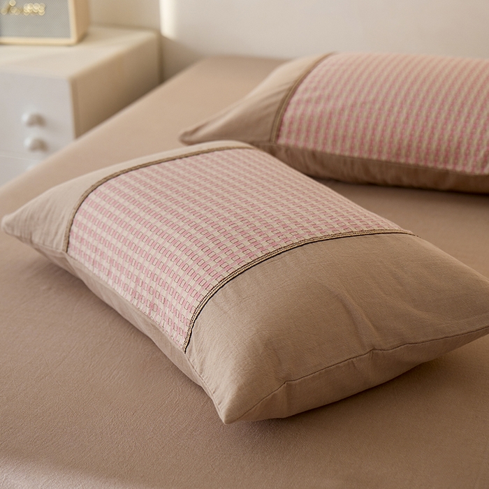 91家纺网 家纺一手货源 找家纺 （总）安莱生活 2025新款全棉纯棉色织磨毛四件套