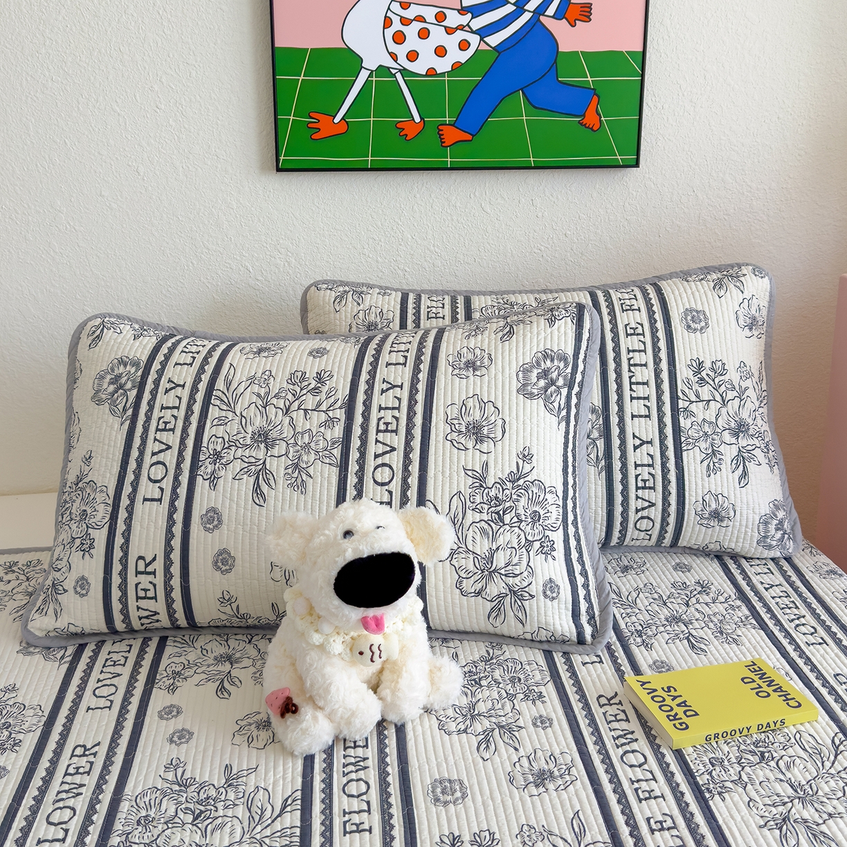 91家纺网 家纺一手货源 找家纺 （总）赫梵茜 2025新款高温砂洗全棉床盖单品床盖床盖单件床盖三件套【可搭配同款春秋被】