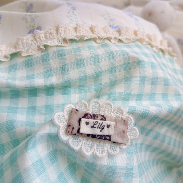 91家纺网 家纺一手货源 找家纺 （总）安莱生活 2025新款全棉纯棉小碎花刺绣花边款四件套