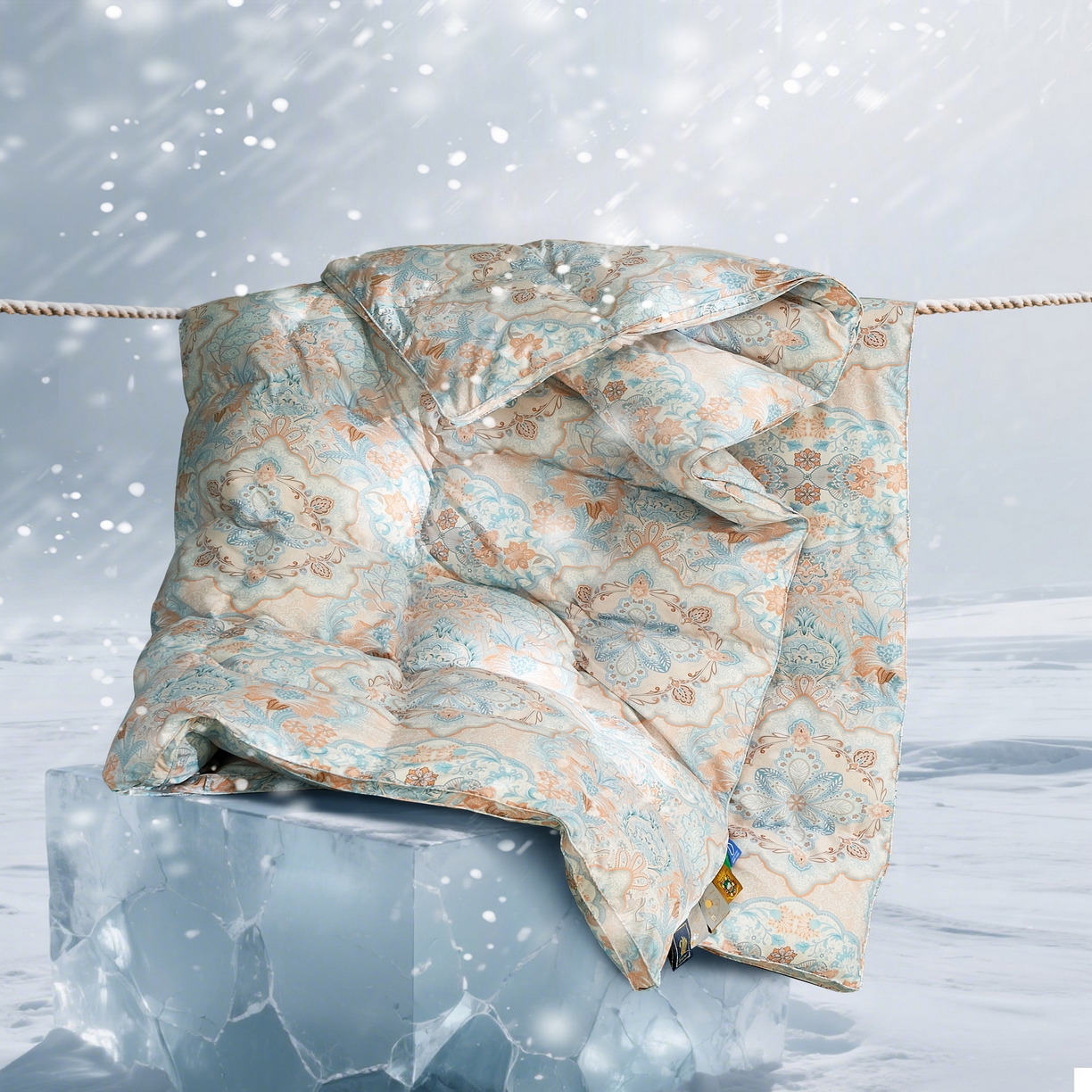 91家纺网 家纺一手货源 找家纺 织梦人羽绒工厂店 2025新款高蓬松羽绒羽毛被大牌同款花型 尊羽