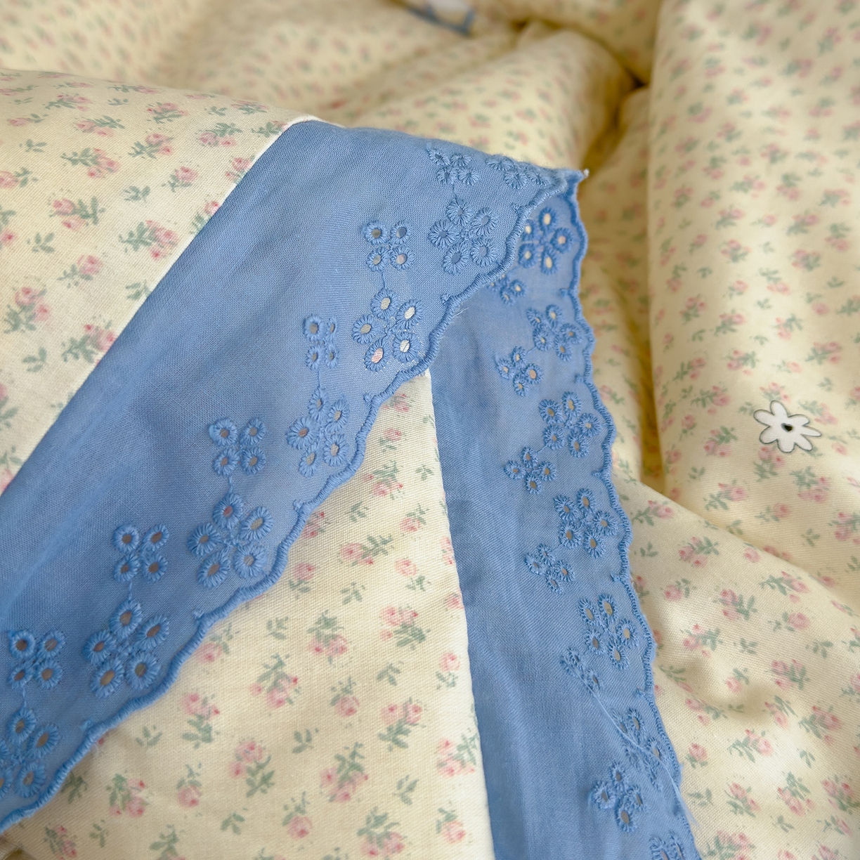 91家纺网 家纺一手货源 找家纺 赫梵茜 2025新款高温砂洗全棉床盖单品床盖床盖单件床盖三件套【可搭配同款春秋被】 奶呼兔兔