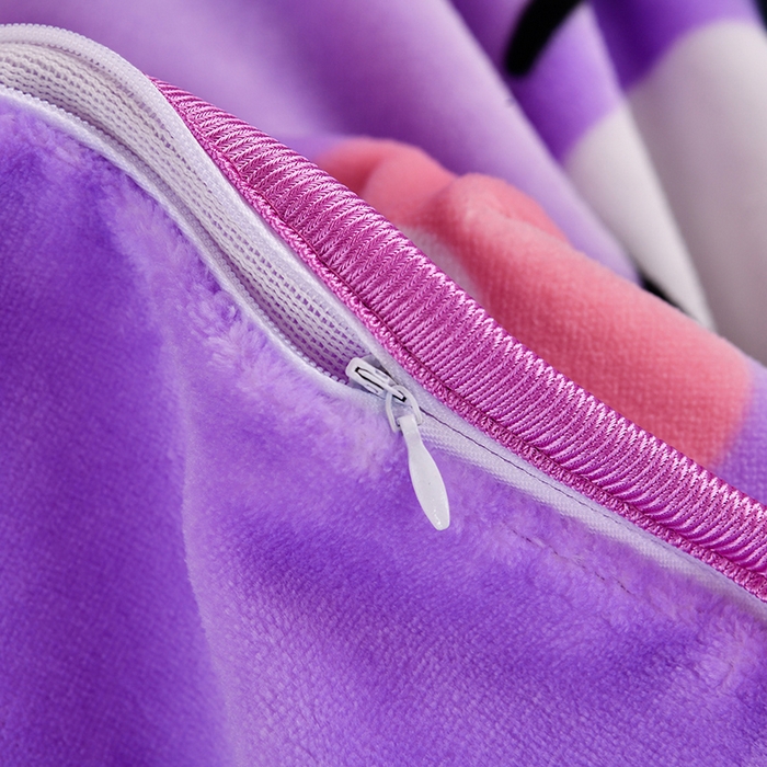 91家纺网 家纺一手货源 找家纺 牵梦萦 2025新款牛奶绒学生三件套 菲菲兔