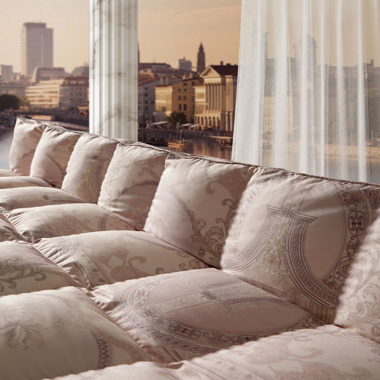 91家纺网 家纺一手货源 找家纺 织梦人羽绒工厂店 2025新款高蓬松羽绒被95鹅绒大牌同款花型 爱丁堡豆沙