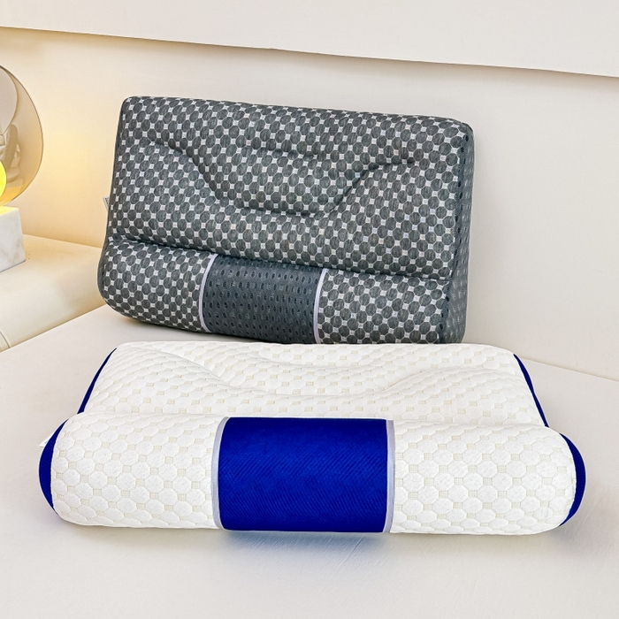 永乐枕芯 2025新款升级款牵引枕头Spa水立方分区护颈枕头枕芯 组合图