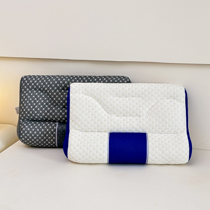 91家纺网 家纺一手货源 找家纺 永乐枕芯 2025新款升级款牵引枕头Spa水立方分区护颈枕头枕芯 组合图