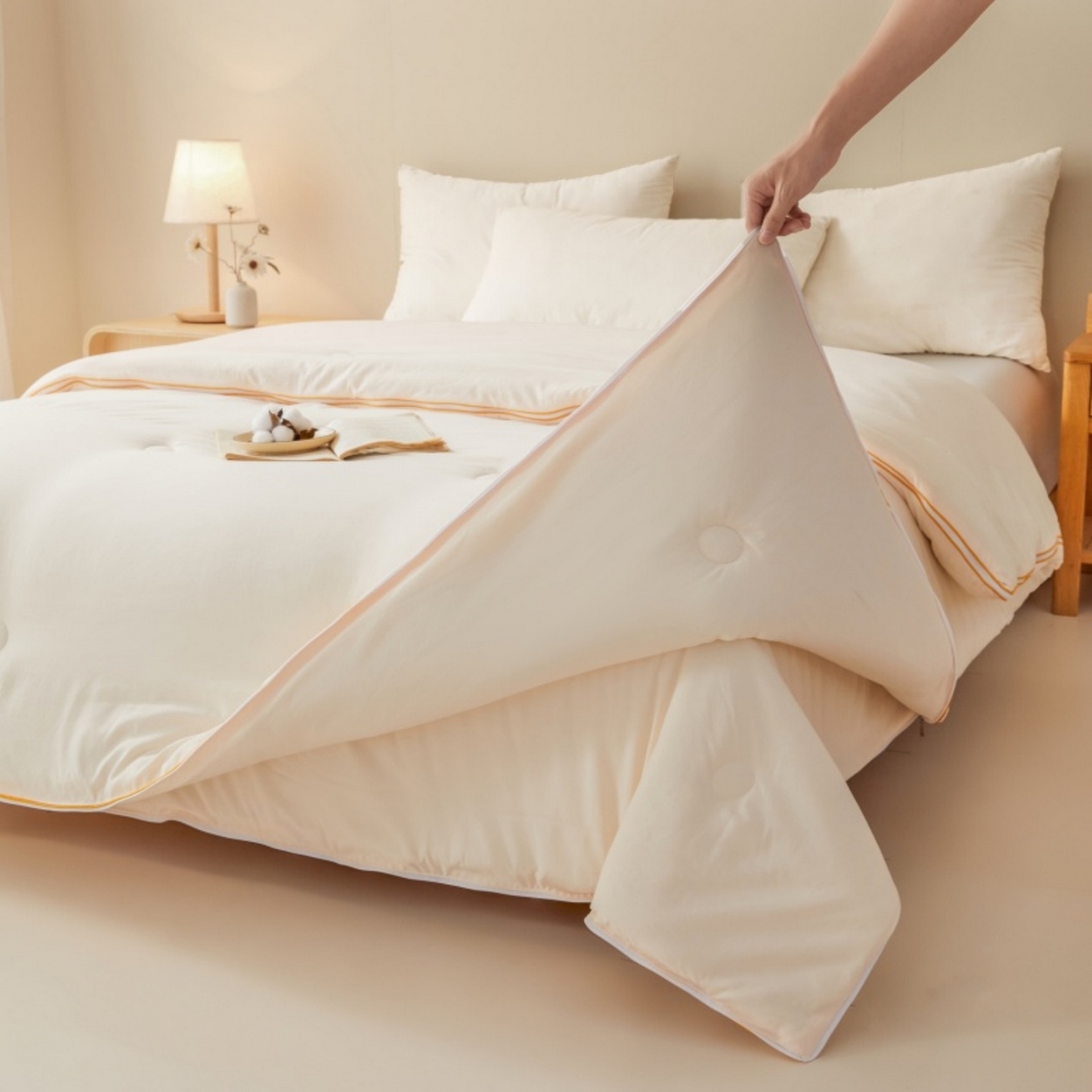 91家纺网 家纺一手货源 找家纺 （总）仁凯2025新款A类棉花优品子母被 被子被芯冬被春秋被学生被（提供买家秀检测报告）