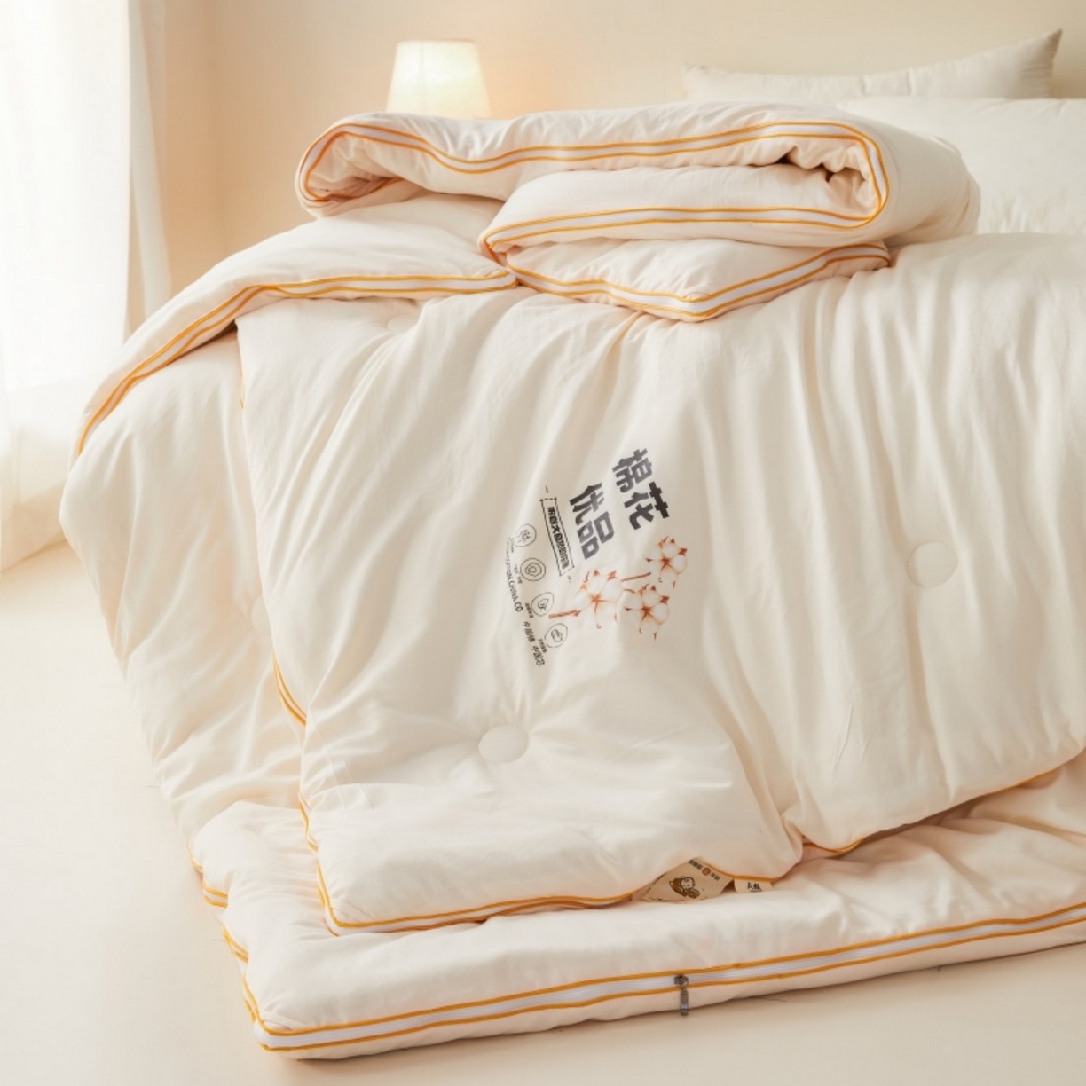 91家纺网 家纺一手货源 找家纺 （总）仁凯2025新款A类棉花优品子母被 被子被芯冬被春秋被学生被（提供买家秀检测报告）