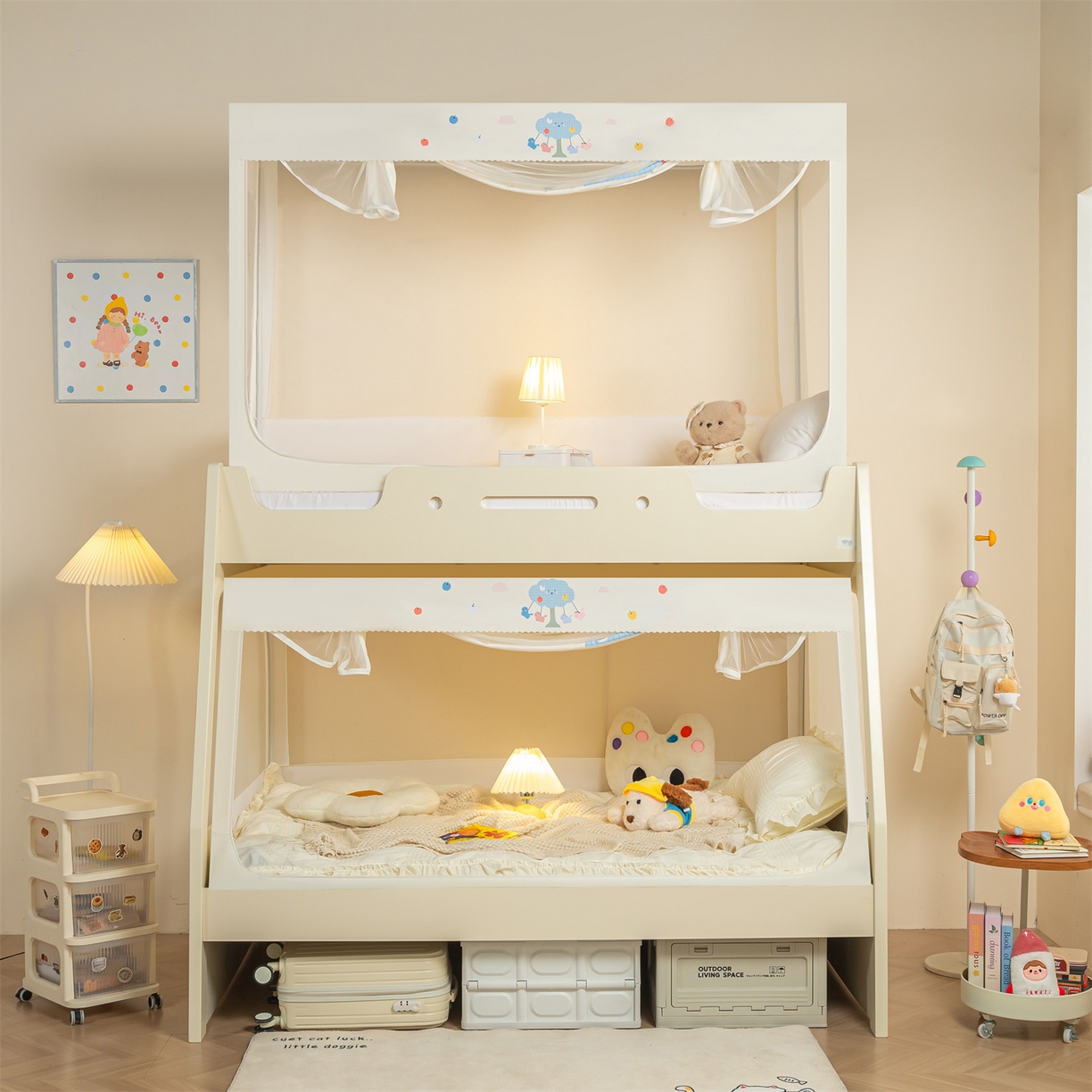 91家纺网 家纺一手货源 找家纺 （总）新太阳蚊帐 2025新款A类子母款上下铺蚊帐