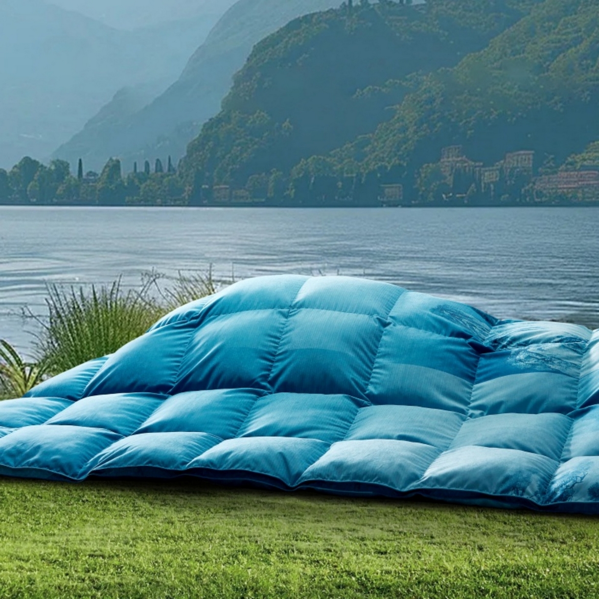 91家纺网 家纺一手货源 找家纺 织梦人羽绒工厂店 2025新款高蓬松羽绒被95鹅绒大牌同款花型 秋山晚翠