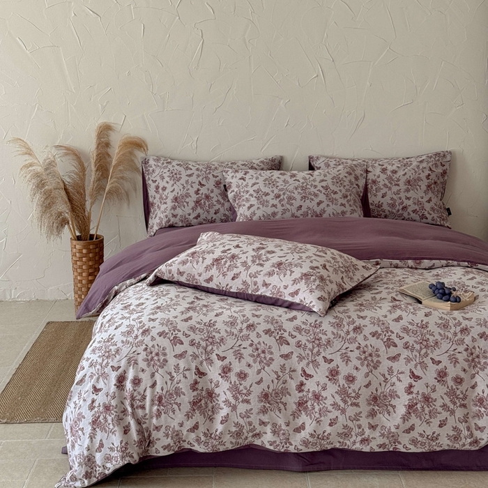 91家纺网 家纺一手货源 找家纺 （总）于果 2025新款全棉纯棉色织提花四件套