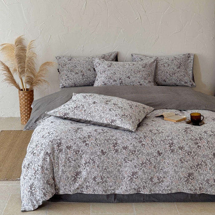 于果 2025新款全棉纯棉色织提花四件套 春风里