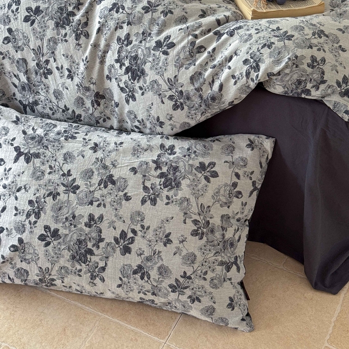 91家纺网 家纺一手货源 找家纺 于果 2025新款全棉纯棉色织提花四件套 花影