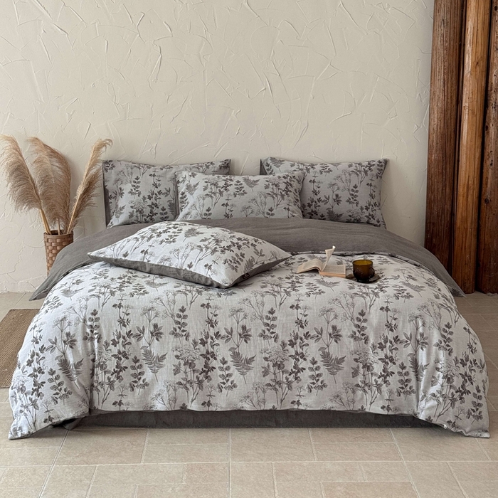 91家纺网 家纺一手货源 找家纺 于果 2025新款全棉纯棉色织提花四件套 兰亭序