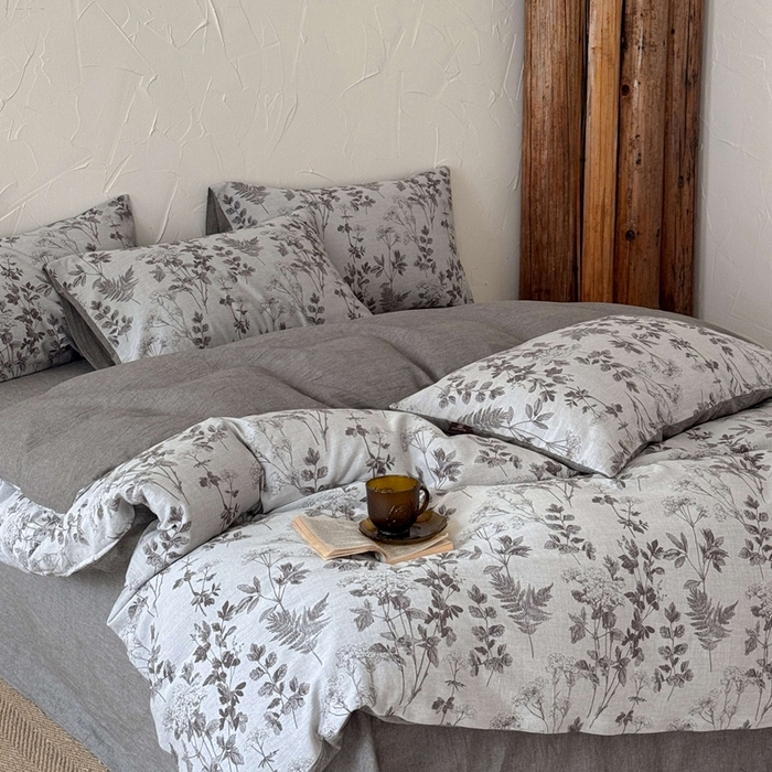 91家纺网 家纺一手货源 找家纺 于果 2025新款全棉纯棉色织提花四件套 兰亭序