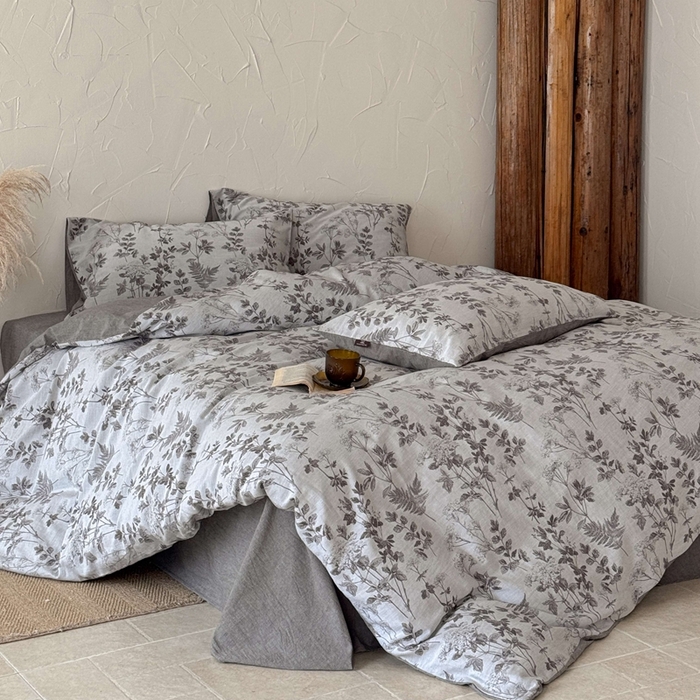 91家纺网 家纺一手货源 找家纺 于果 2025新款全棉纯棉色织提花四件套 兰亭序