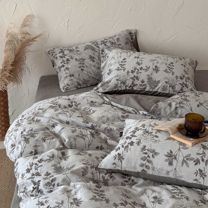 91家纺网 家纺一手货源 找家纺 于果 2025新款全棉纯棉色织提花四件套 兰亭序