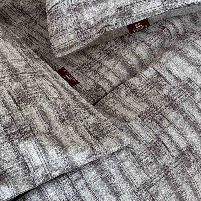 91家纺网 家纺一手货源 找家纺 于果 2025新款全棉纯棉色织提花四件套 迷城