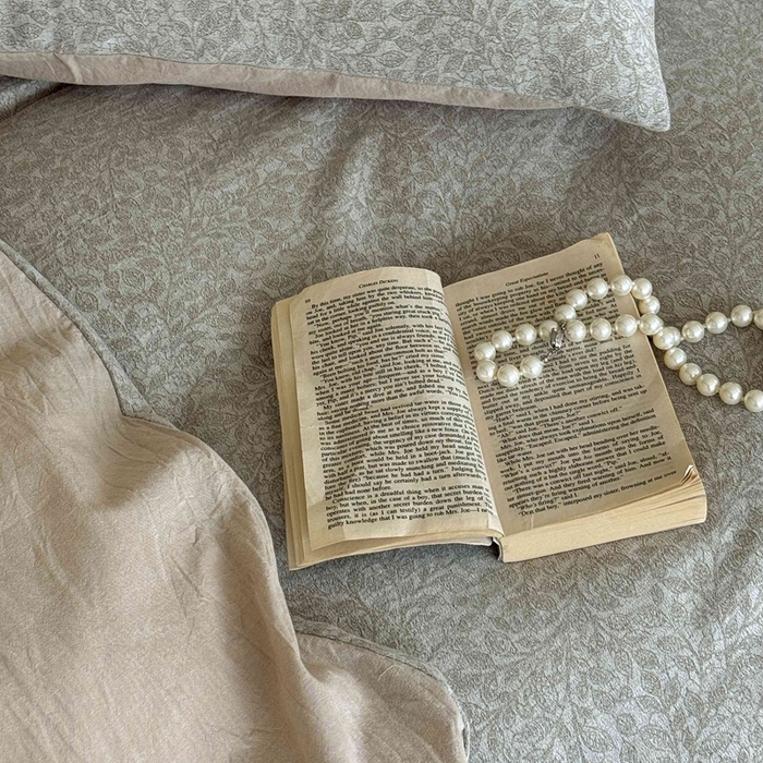 91家纺网 家纺一手货源 找家纺 于果 2025新款全棉纯棉色织提花四件套 莫兰