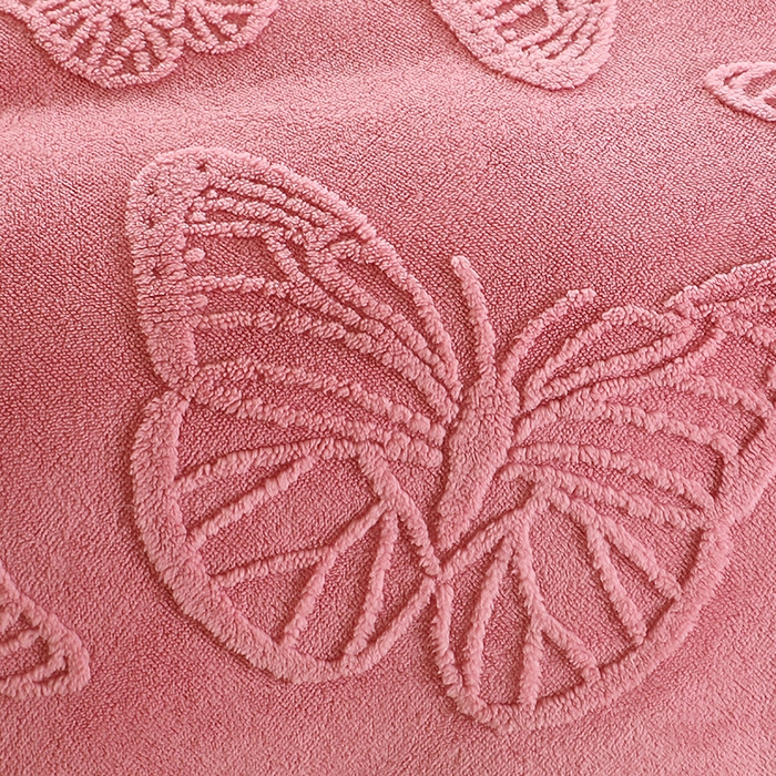 91家纺网 家纺一手货源 找家纺 莱家富 2026新款加厚双层复合毯舒棉绒剪花毛毯 樱花粉
