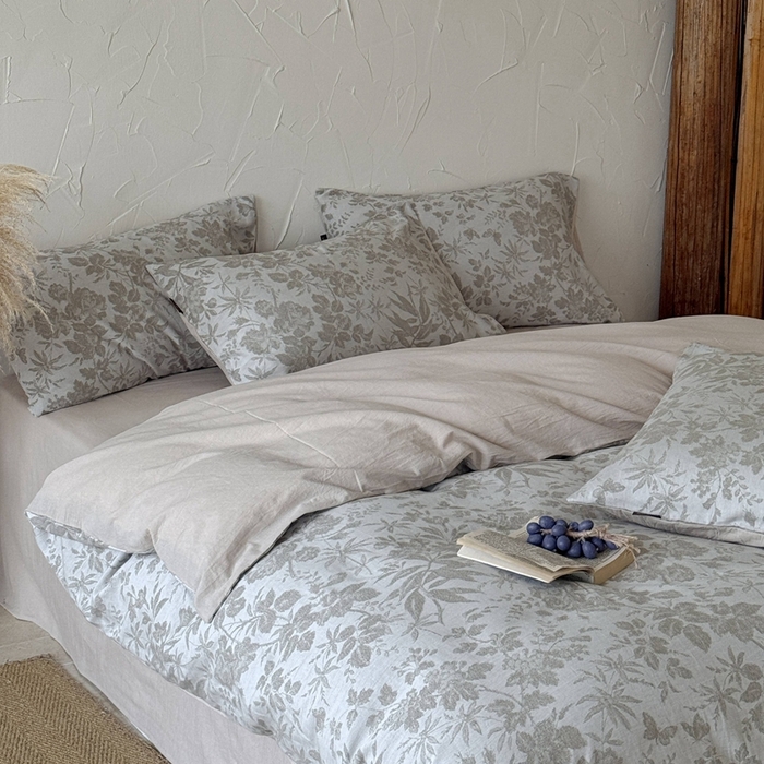 91家纺网 家纺一手货源 找家纺 于果 2025新款全棉纯棉色织提花四件套 暖枝