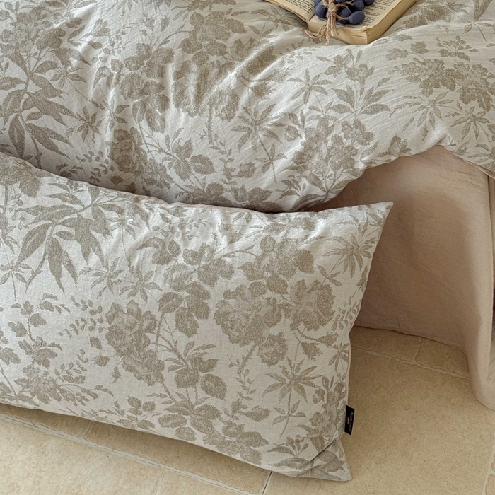 91家纺网 家纺一手货源 找家纺 于果 2025新款全棉纯棉色织提花四件套 暖枝