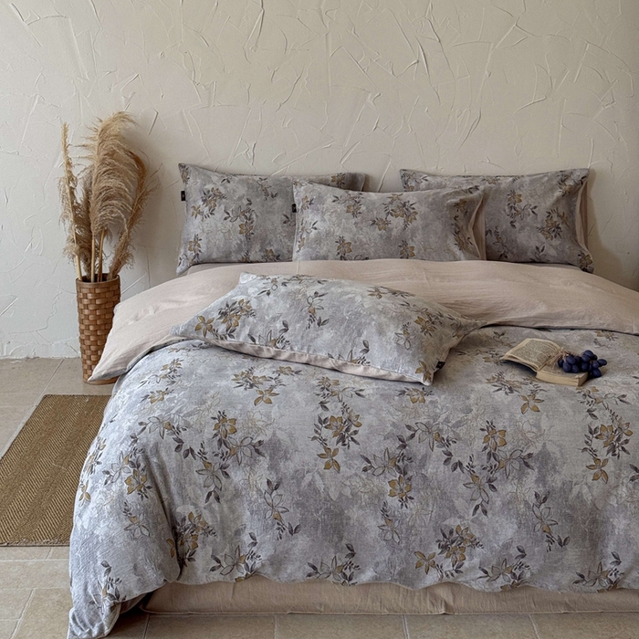 于果 2025新款全棉纯棉色织提花四件套 秋枫