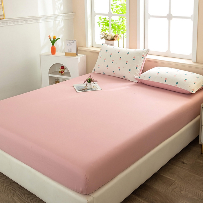 91家纺网 家纺一手货源 找家纺 梦莱家纺 2025新款水洗棉印花四件套 双心漫旅