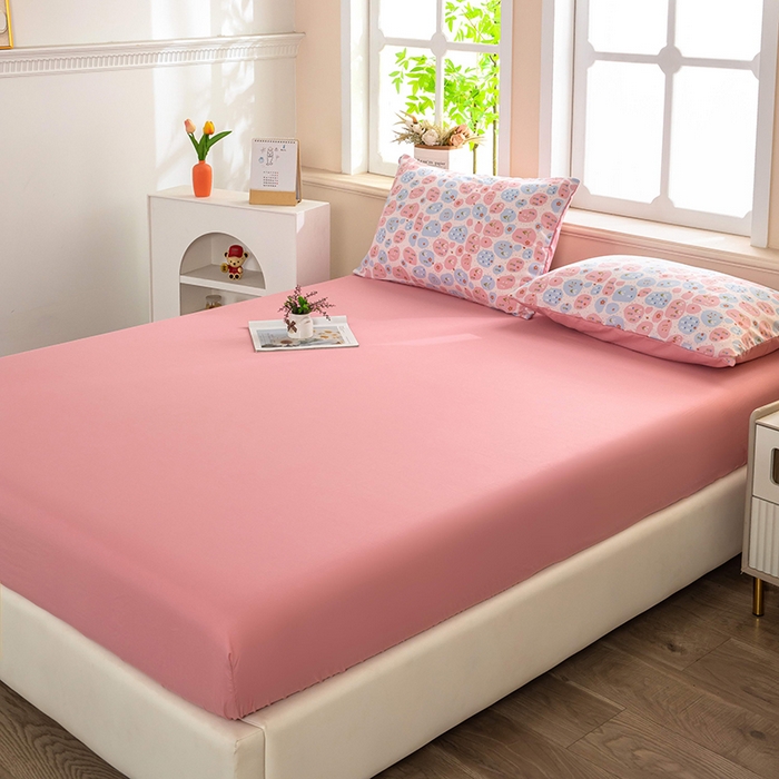 91家纺网 家纺一手货源 找家纺 梦莱家纺 2025新款水洗棉印花四件套 碎梦花田