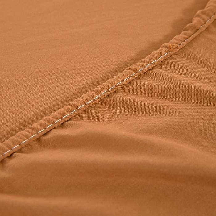 91家纺网 家纺一手货源 找家纺 梦莱家纺 2025新款水洗棉印花四件套 浅桃橘影