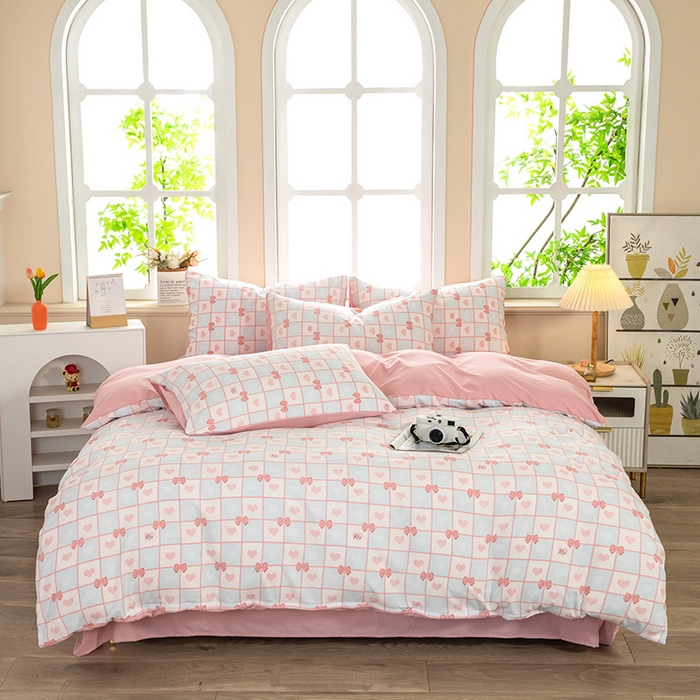 91家纺网 家纺一手货源 找家纺 （总）梦莱家纺 2025新款水洗棉印花四件套