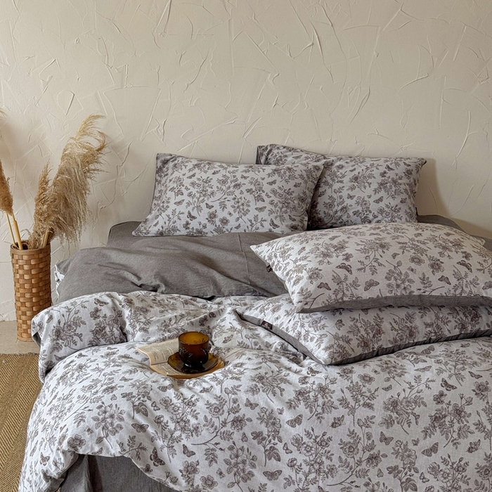 91家纺网 家纺一手货源 找家纺 于果 2025新款全棉纯棉色织提花四件套 如梦咖