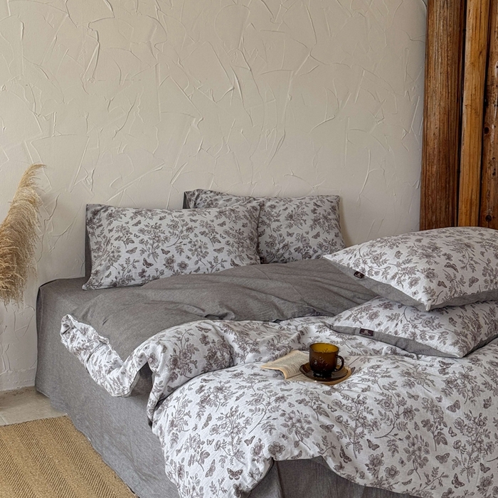 91家纺网 家纺一手货源 找家纺 于果 2025新款全棉纯棉色织提花四件套 如梦咖