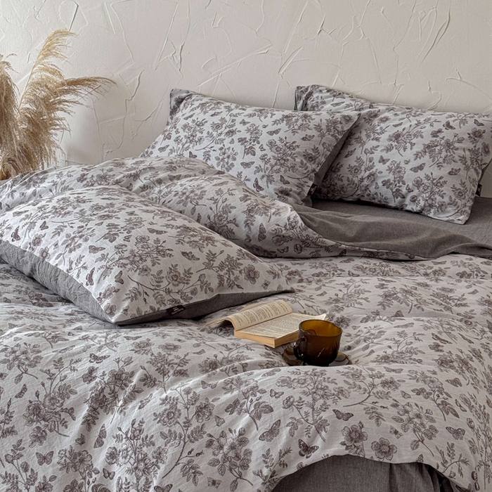 91家纺网 家纺一手货源 找家纺 于果 2025新款全棉纯棉色织提花四件套 如梦咖