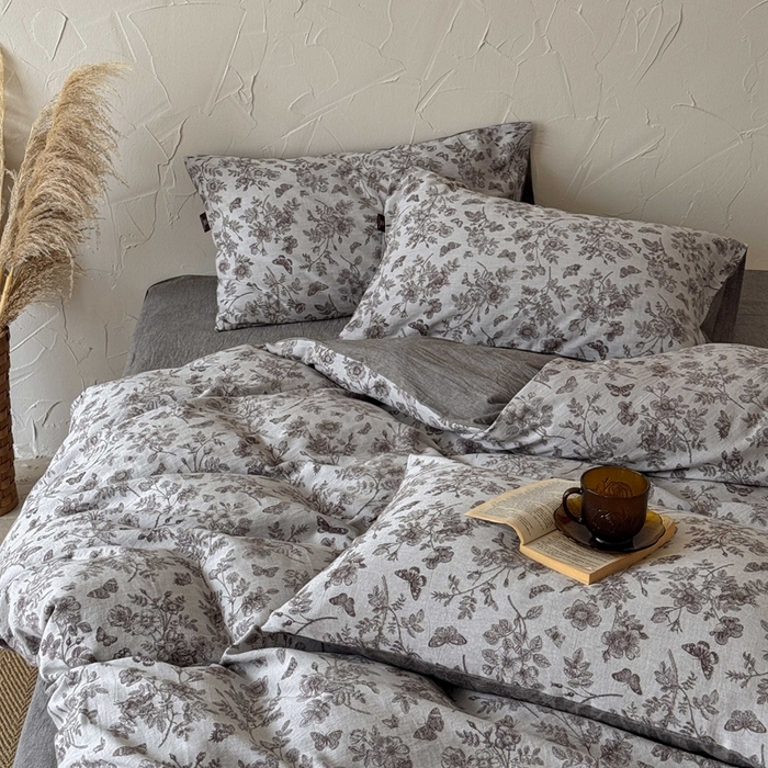 91家纺网 家纺一手货源 找家纺 于果 2025新款全棉纯棉色织提花四件套 如梦咖