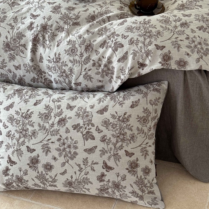 91家纺网 家纺一手货源 找家纺 于果 2025新款全棉纯棉色织提花四件套 如梦咖