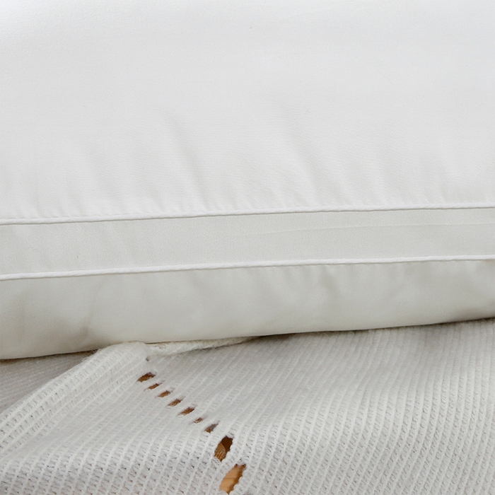 91家纺网 家纺一手货源 找家纺 永乐枕芯 2025新款A类抗菌防螨原棉双边大豆枕原棉枕芯 单边直角