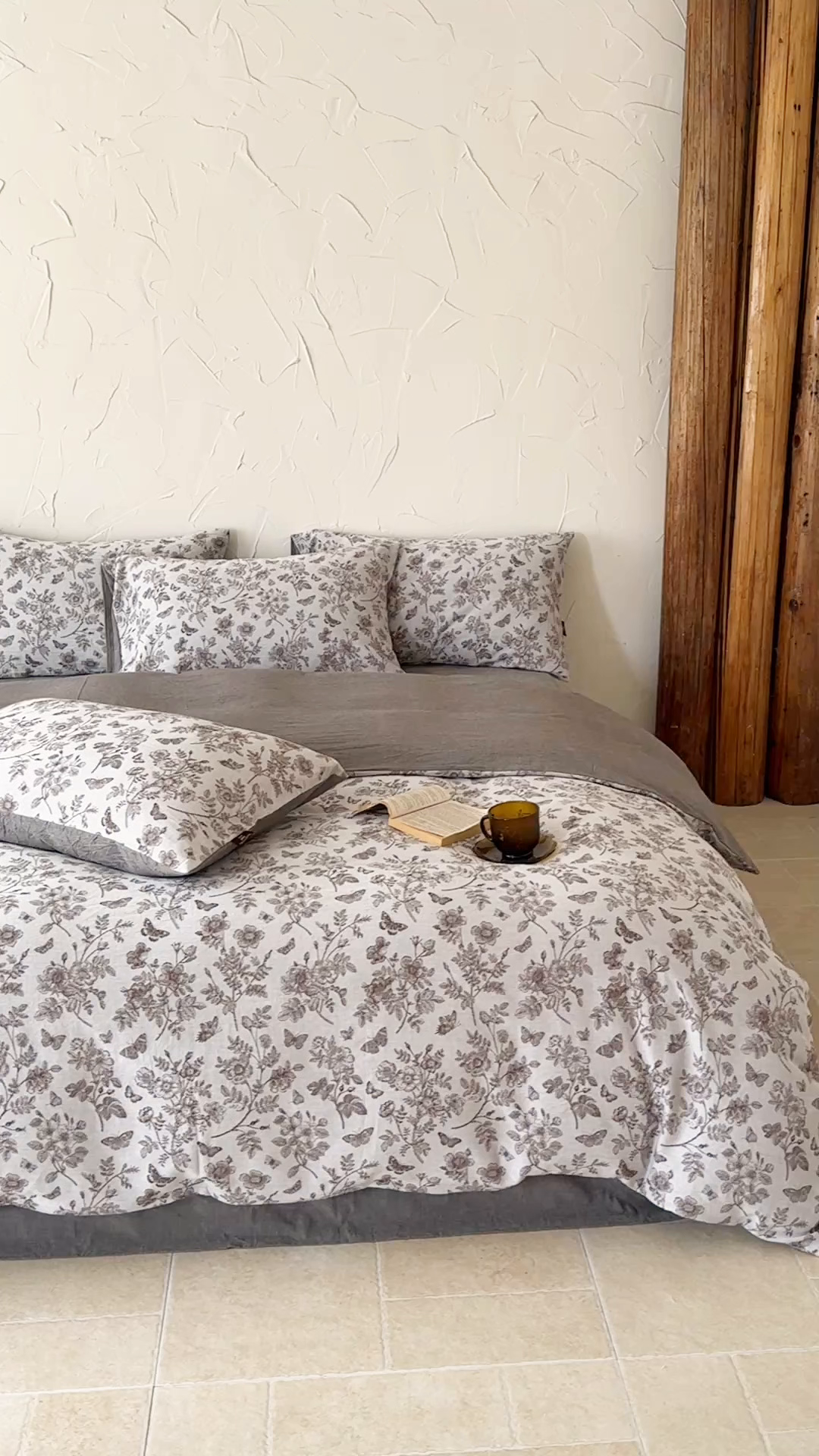 91家纺网 家纺一手货源 找家纺 于果 2025新款全棉纯棉色织提花四件套 如梦咖