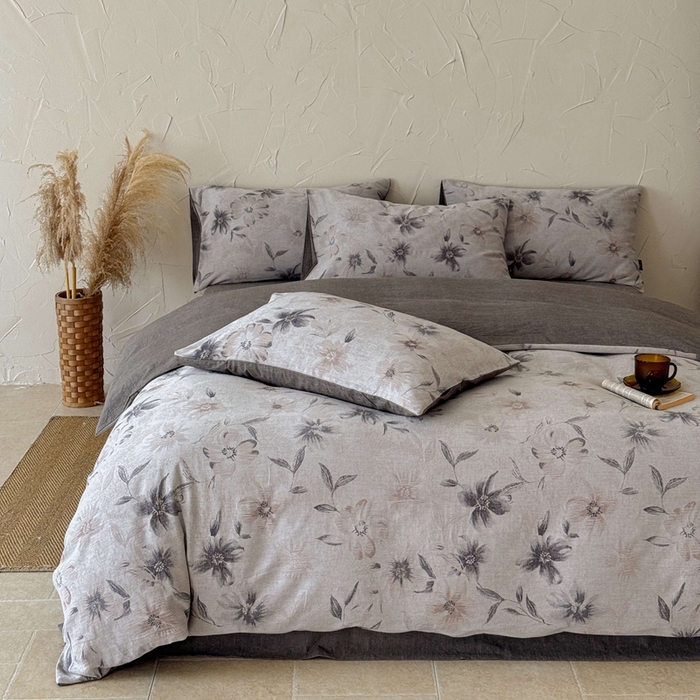 于果 2025新款全棉纯棉色织提花四件套 水墨江南