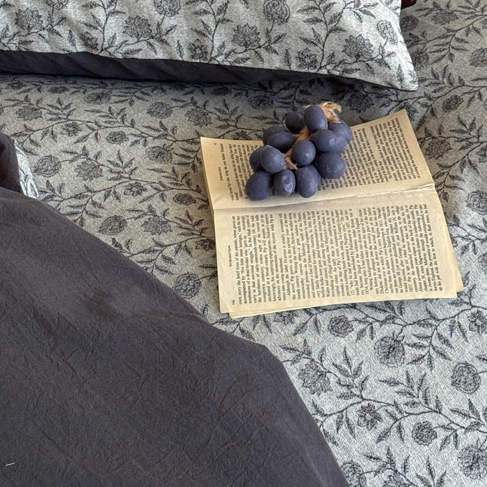 91家纺网 家纺一手货源 找家纺 于果 2025新款全棉纯棉色织提花四件套 夕颜