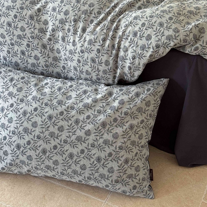 91家纺网 家纺一手货源 找家纺 于果 2025新款全棉纯棉色织提花四件套 夕颜