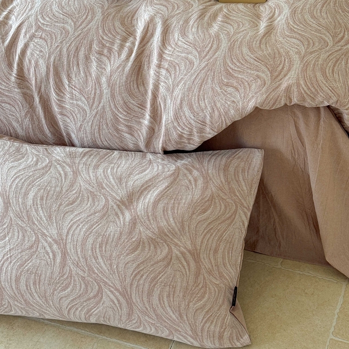 91家纺网 家纺一手货源 找家纺 于果 2025新款全棉纯棉色织提花四件套 寻意