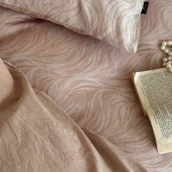 91家纺网 家纺一手货源 找家纺 于果 2025新款全棉纯棉色织提花四件套 寻意