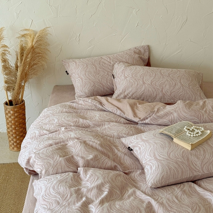 91家纺网 家纺一手货源 找家纺 于果 2025新款全棉纯棉色织提花四件套 寻意