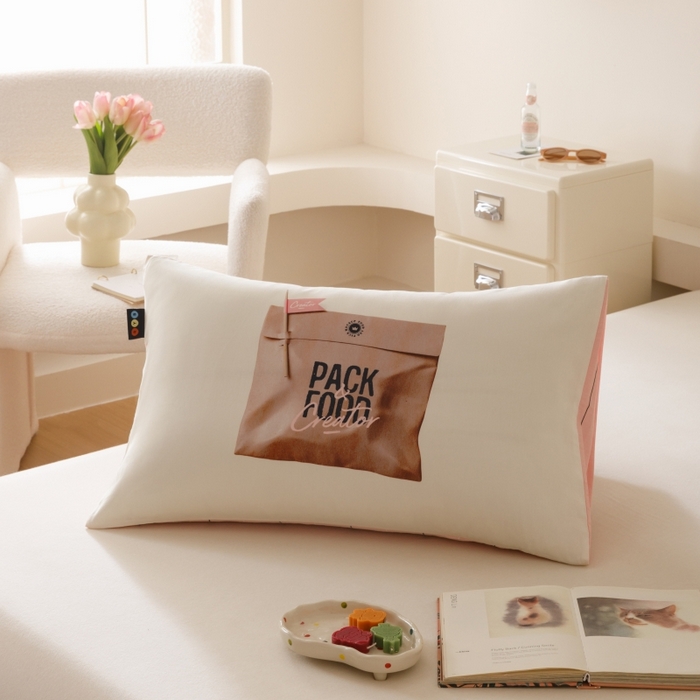 91家纺网 家纺一手货源 找家纺 （总）RYB红黄兰 2025新款ins全棉40s纯棉13372大版数码印花枕套单品枕套枕套单件