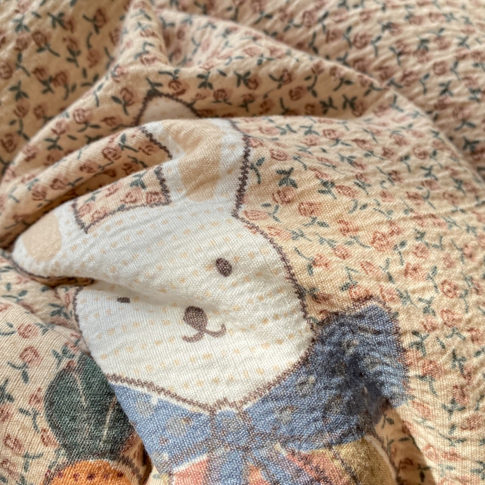 91家纺网 家纺一手货源 找家纺 米乐被业 2025新款毛球豆豆被卡通被子被芯冬被 田园兔