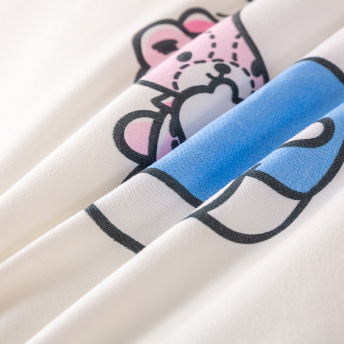 91家纺网 家纺一手货源 找家纺 米乐被业 2025新款三丽鸥水洗棉豆豆被被子被芯冬被 可爱KT猫