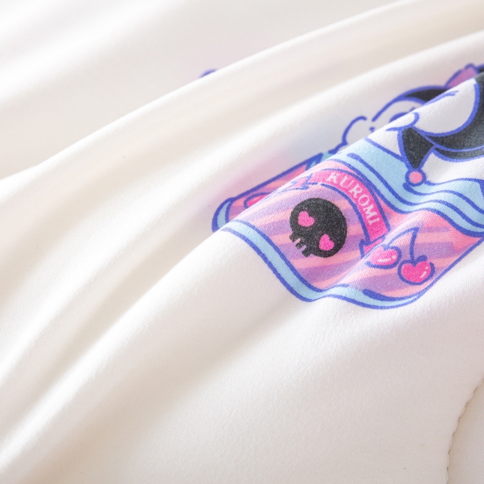 91家纺网 家纺一手货源 找家纺 米乐被业 2025新款三丽鸥水洗棉豆豆被被子被芯冬被 库洛米总动员